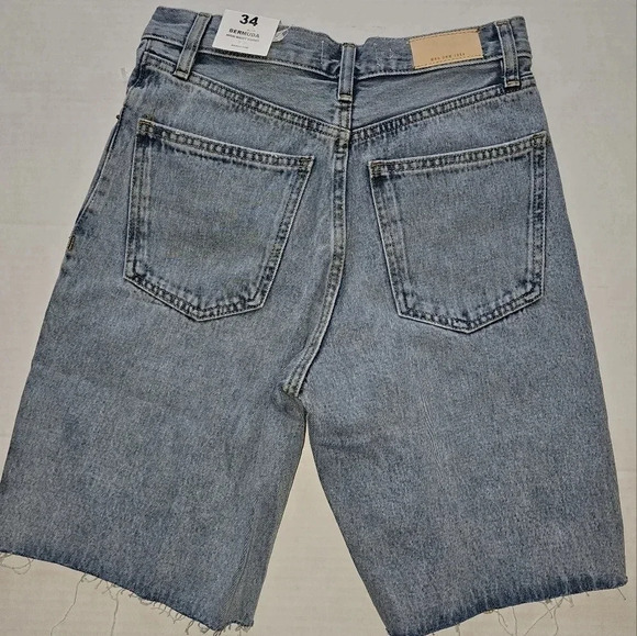 Ariadna Bermuda High waist shorts with frayed hem - Picture 11 of 11